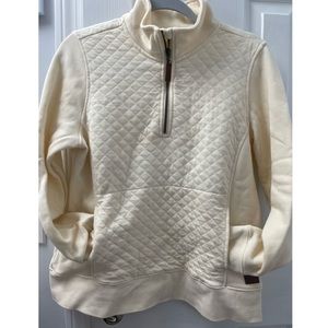 LL Bean Quilted Quarter Zip Pullover